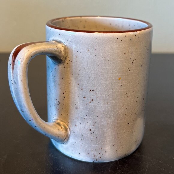 Otagiri JAPAN Vintage HOME SWEET HOME Mug ~ Gray with Brown Speckles & Accents - Picture 7 of 13